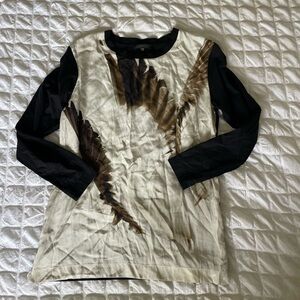 Barbara Bui silk printed long sleeve top